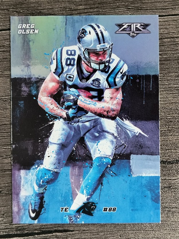 2015 Topps Fire Silver #75 Greg Olsen