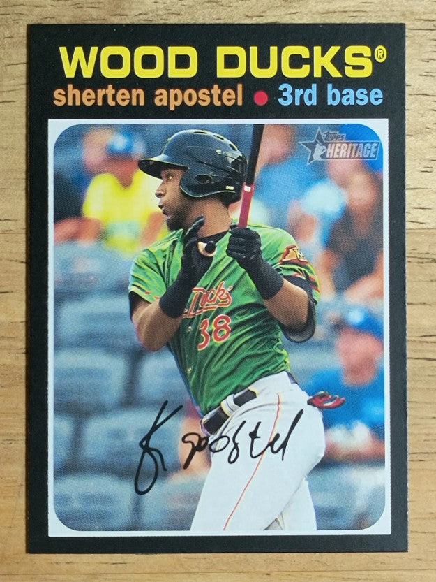 2020 Topps Heritage Minors #4 Sherten Apostel