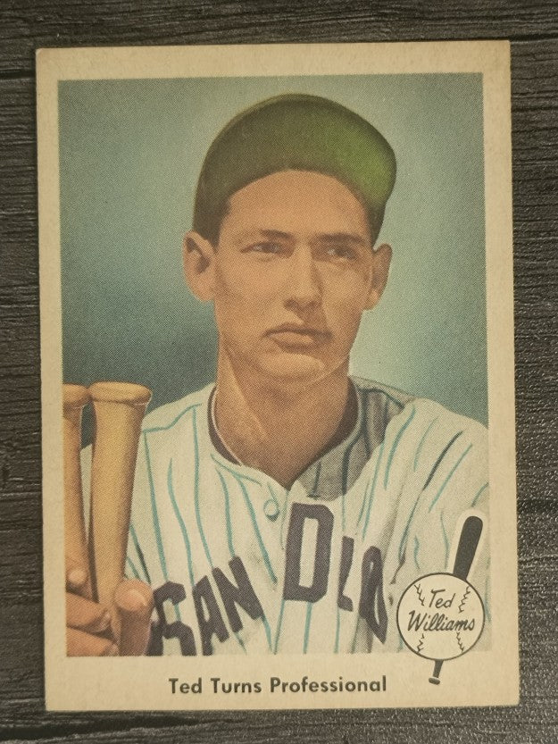 1959 Fleer Ted Williams #6 Ted Turns Pro (EXMT)