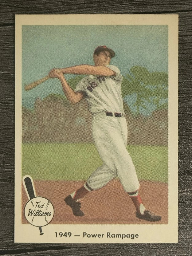 1959 Fleer Ted Williams #38 1949 Power Rampage (NMMT)