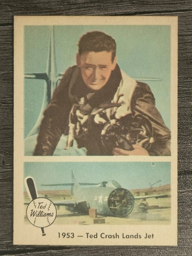 1959 Fleer Ted Williams #47 Ted Crash Lands Jet (NM)