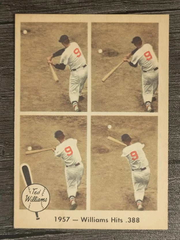 1959 Fleer Ted Williams #58 Ted Williams Hits .388 (NM)