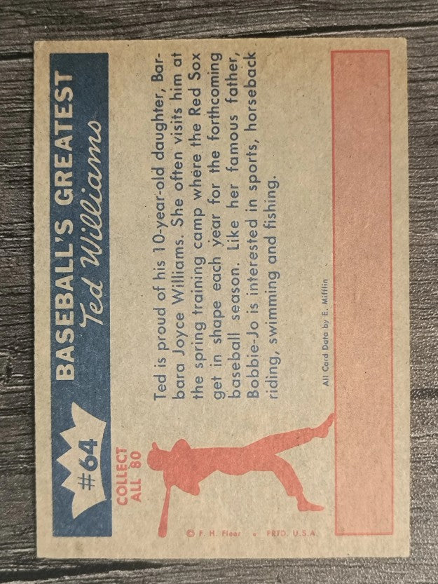 1959 Fleer Ted Williams #64 Daughter and Daddy (EXMT)