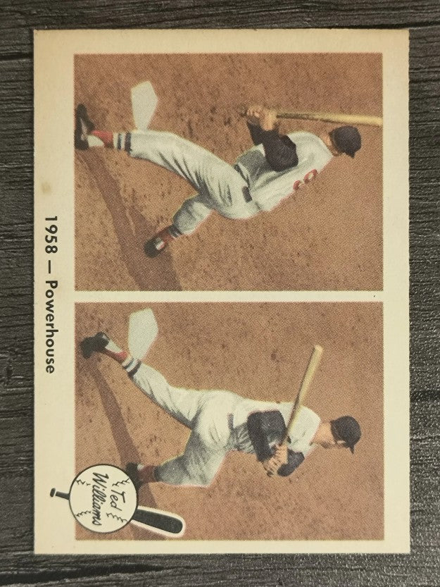 1959 Fleer Ted Williams #66 1958 Powerhouse (EXMT)