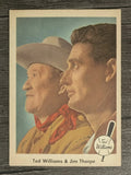 1959 Fleer Ted Williams #70 Ted Williams/Jim Thorpe (EX)