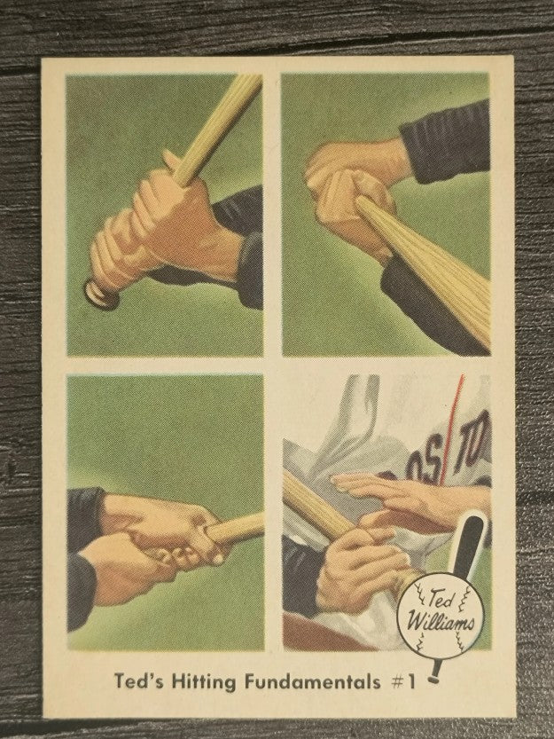 1959 Fleer Ted Williams #71 Hitting Fundamental 1 (VGEX)