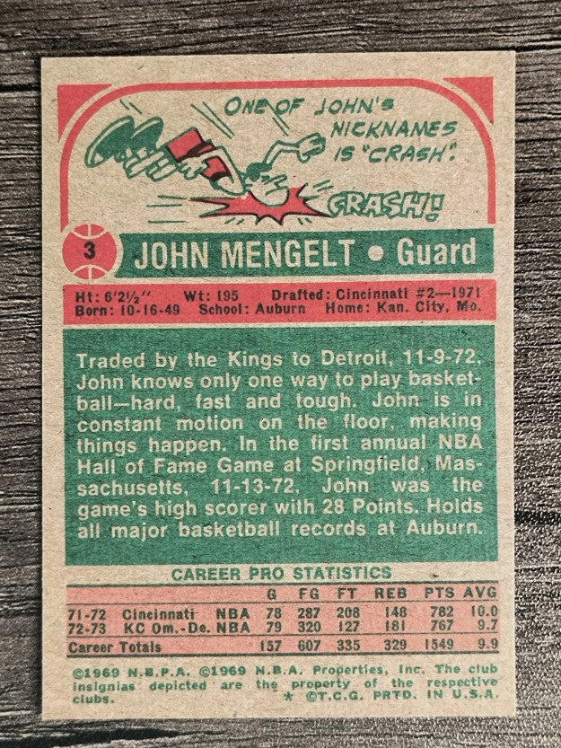 1973-74 Topps #3 John Mengelt (NM)