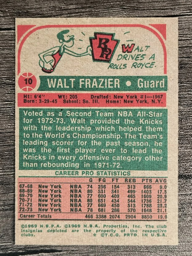 1973-74 Topps #10 Walt Frazier AS2 (EXMT)