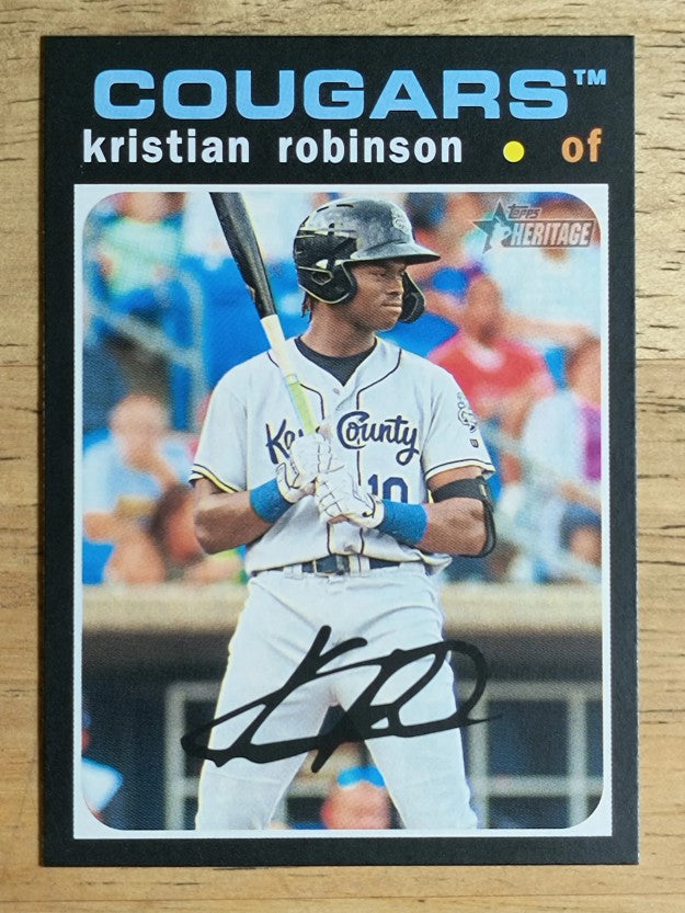 2020 Topps Heritage Minors #116 Kristian Robinson