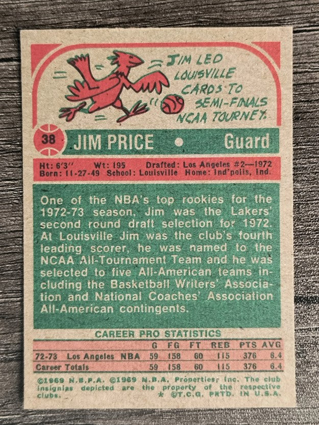 1973-74 Topps #38 Jim Price (MINT)