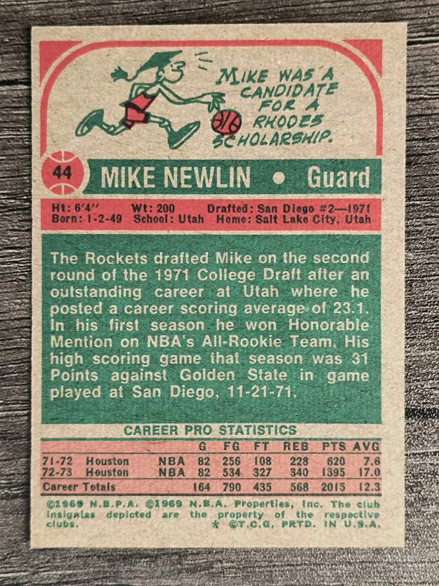 1973-74 Topps #44 Mike Newlin (NM)