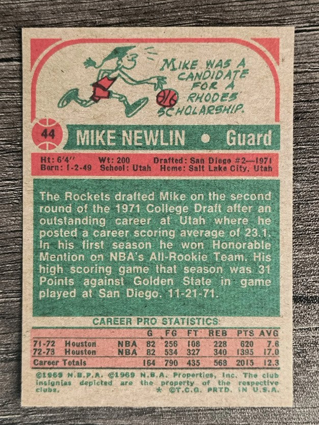 1973-74 Topps #44 Mike Newlin (NMMT)