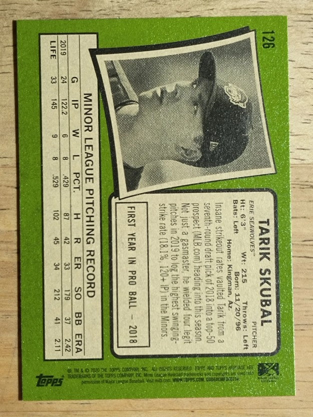 2020 Topps Heritage Minors #126 Tarik Skubal
