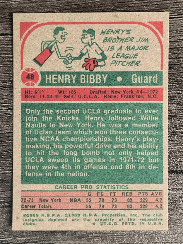 1973-74 Topps #48 Henry Bibby RC (NM)