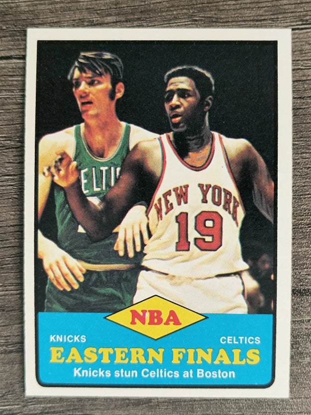 1973-74 Topps #66 Eastern Finals/Willis Reed/Henry Finkel (NMMT)