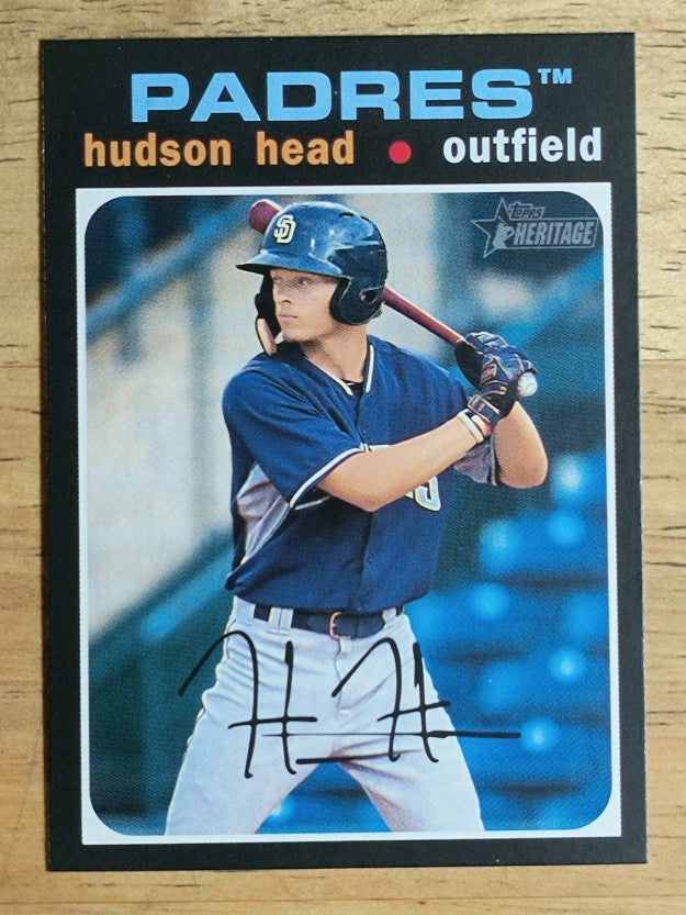 2020 Topps Heritage Minors #174 Hudson Head