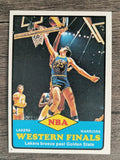 1973-74 Topps #67 NBA Western Finals/Lakers Breeze Past Golden State (NM)