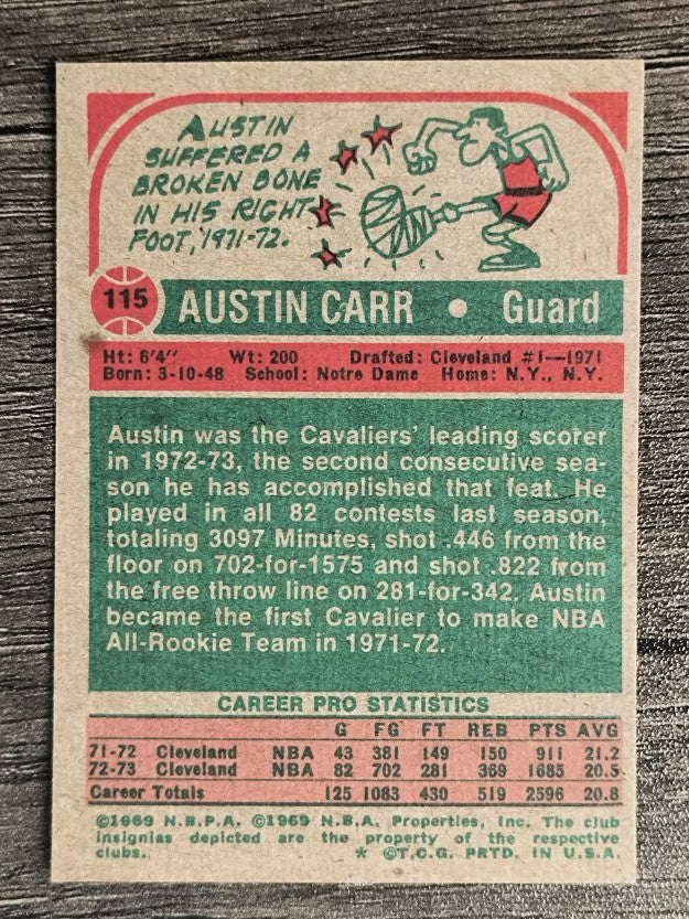 1973-74 Topps #115 Austin Carr (NM)