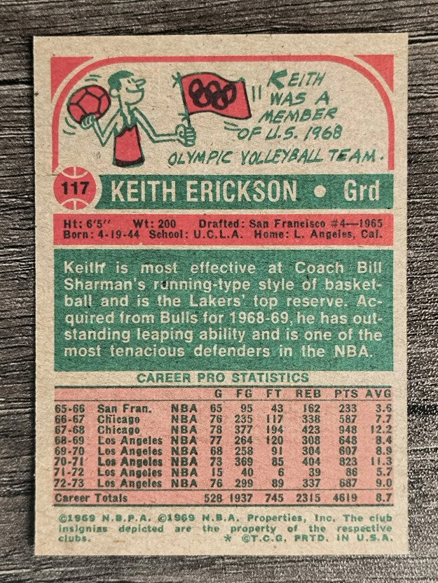 1973-74 Topps #117 Keith Erickson (NMMT)