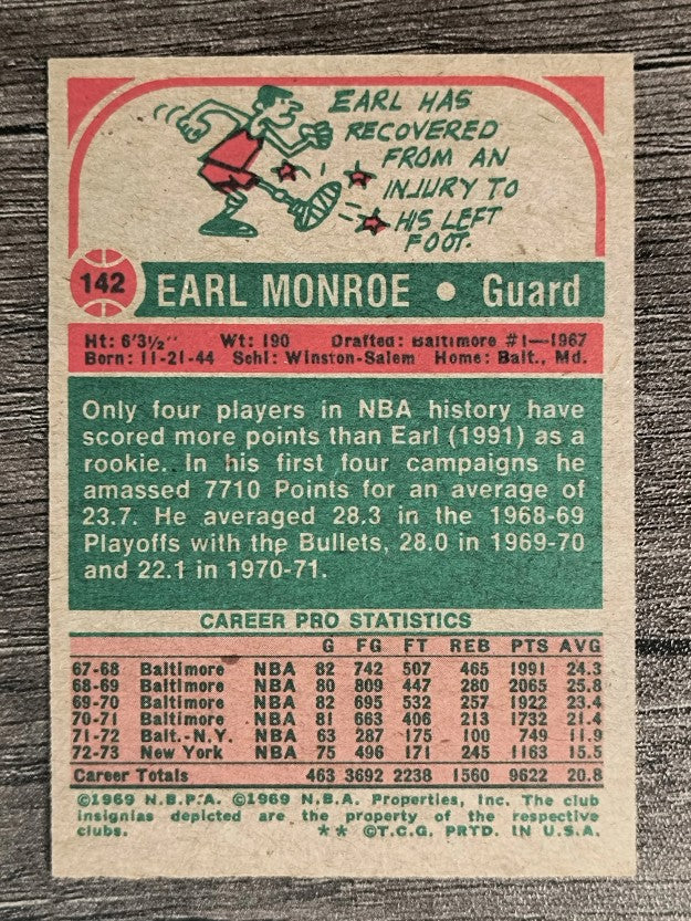 1973-74 Topps #142 Earl Monroe (NM)