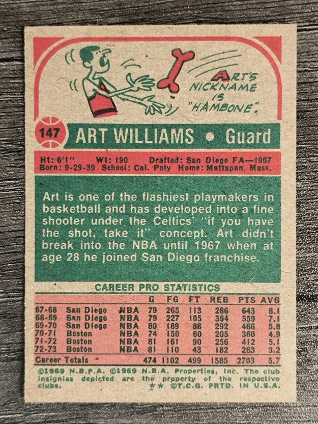 1973-74 Topps #147 Art Williams (EXMT)