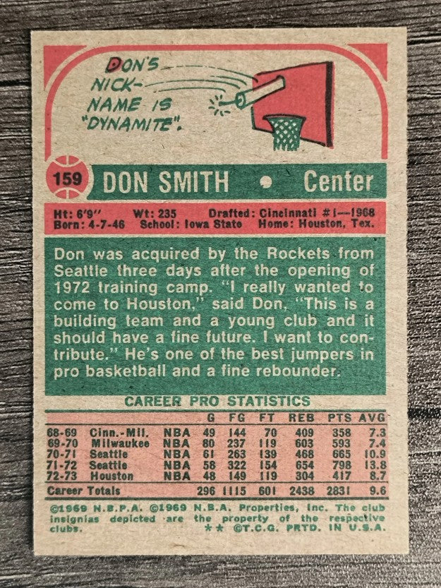 1973-74 Topps #159 Don Smith (EXMT)