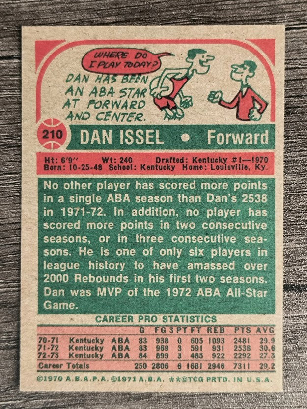 1973-74 Topps #210 Dan Issel AS2 (NM)