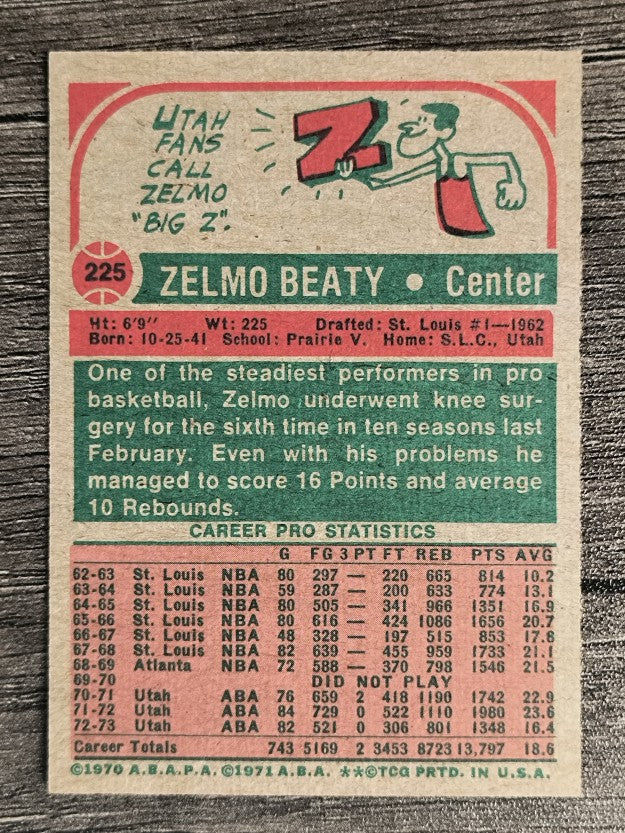 1973-74 Topps #225 Zelmo Beaty (EXMT)