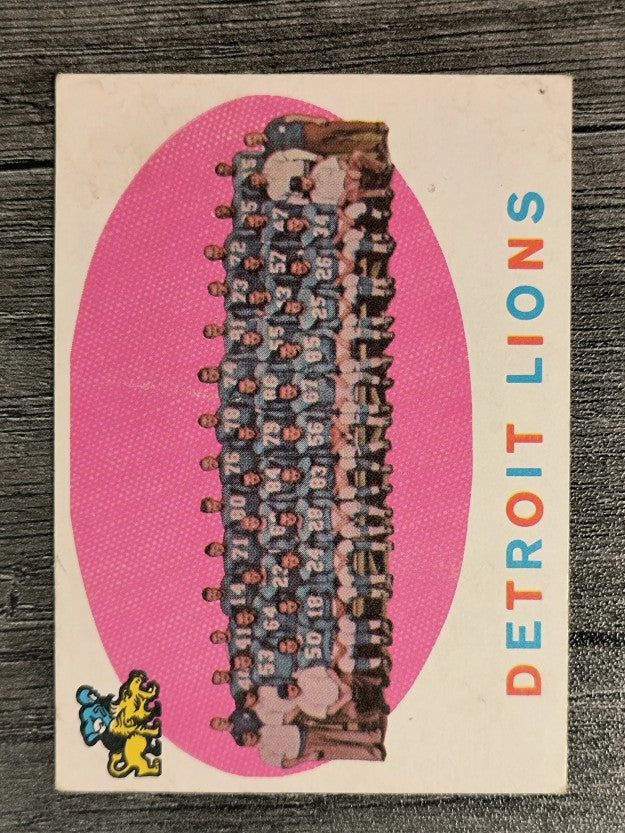 1959 Topps #3 Detroit Lions CL (VG)