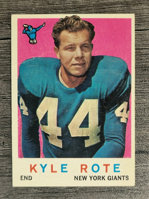 1959 Topps #7 Kyle Rote (VGEX)