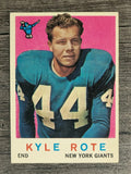 1959 Topps #7 Kyle Rote (VGEX)