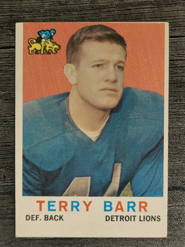 1959 Topps #14 Terry Barr RC (VGEX)