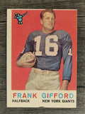 1959 Topps #20 Frank Gifford (VGEX)