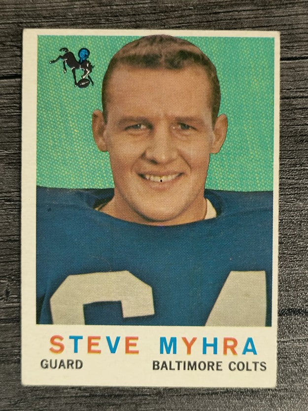 1959 Topps #43 Steve Myhra RC (VGEX)