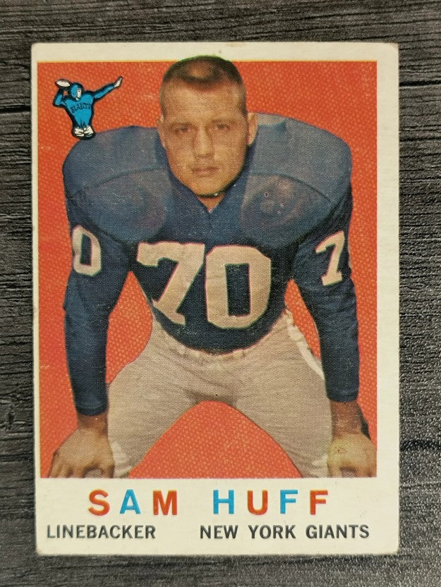 1959 Topps #51 Sam Huff RC (VG)