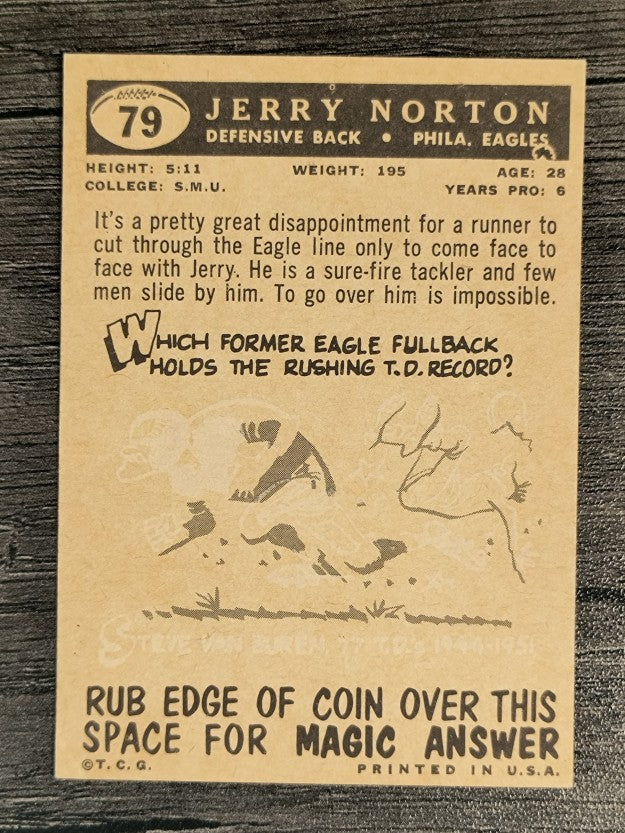1959 Topps #79 Jerry Norton (EXMT)
