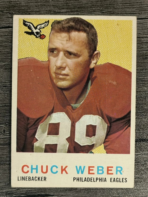 1959 Topps #94 Chuck Weber RC (VGEX)