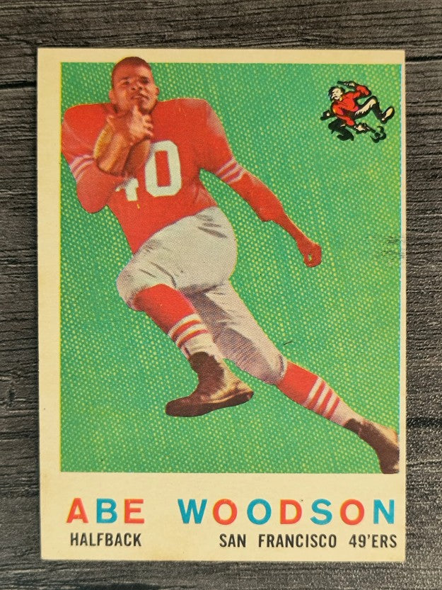 1959 Topps #102 Abe Woodson RC (EXMT)