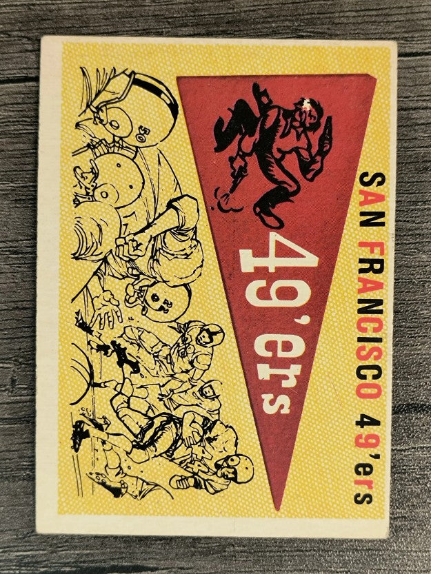 1959 Topps #111 49ers Pennant (VGEX)
