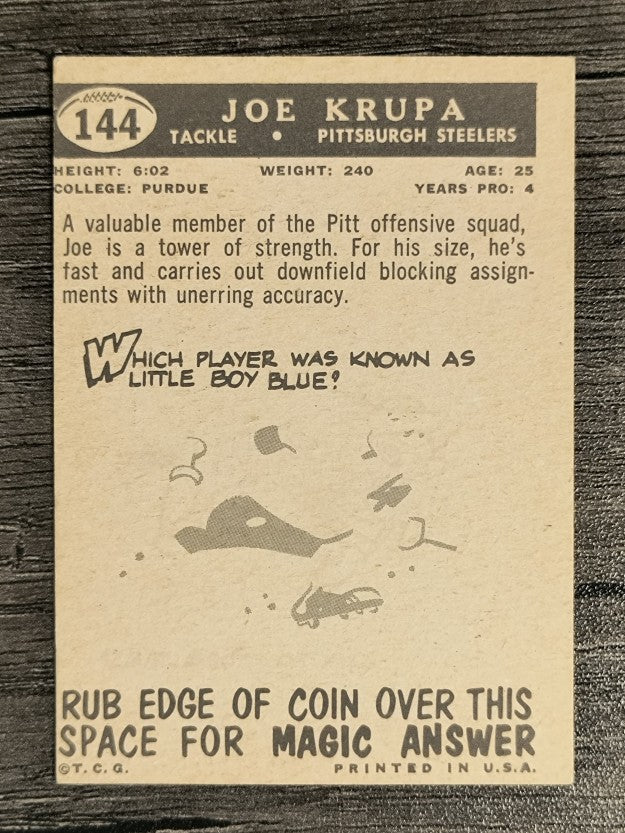 1959 Topps #144 Joe Krupa (EX)