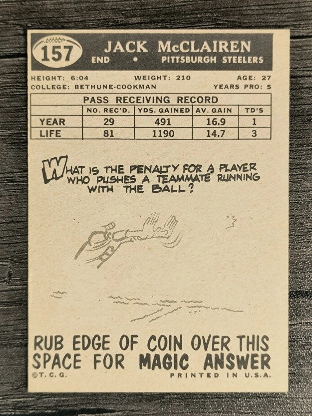 1959 Topps #157 Jack McClairen (EXMT)