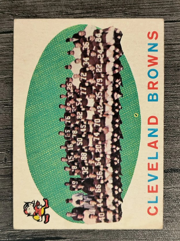 1959 Topps #161 Cleveland Browns CL (VG)