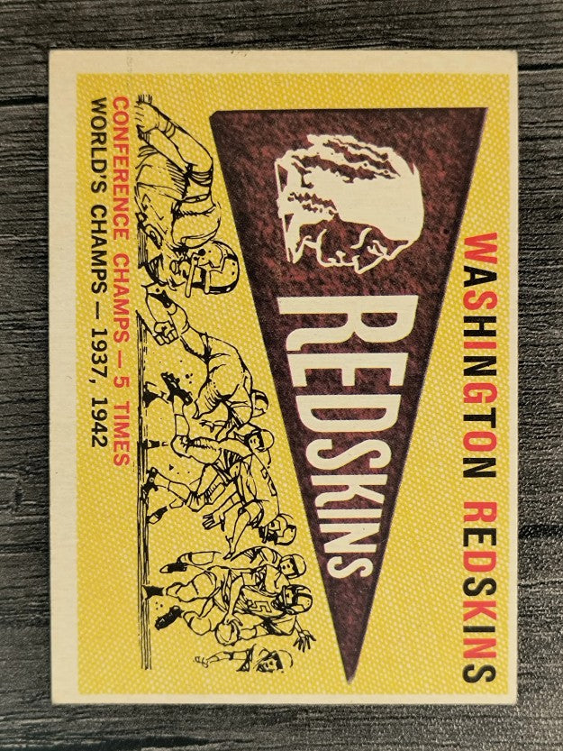 1959 Topps #168 Redskins Pennant (EX)