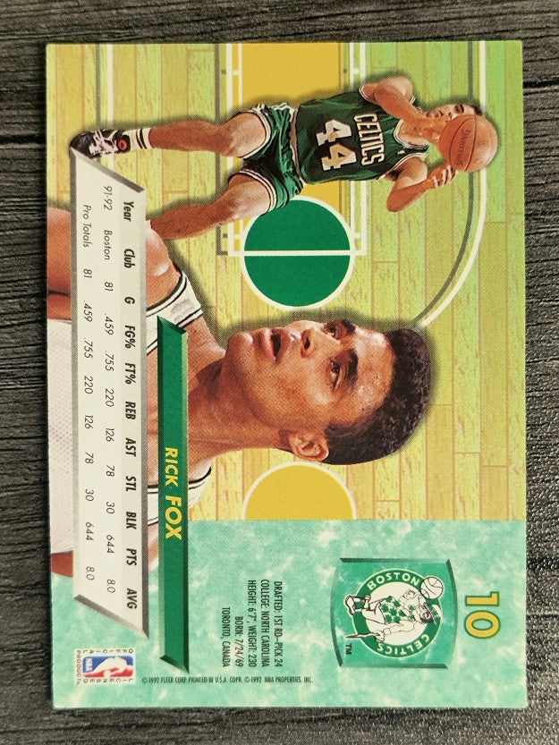 1992-93 Ultra #10 Rick Fox