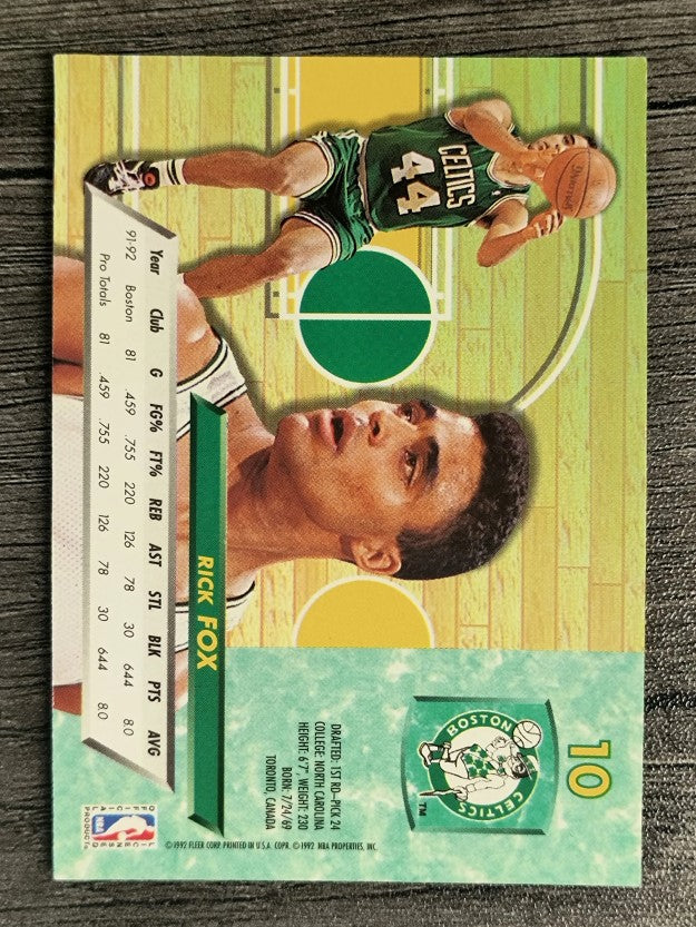 1992-93 Ultra #10 Rick Fox