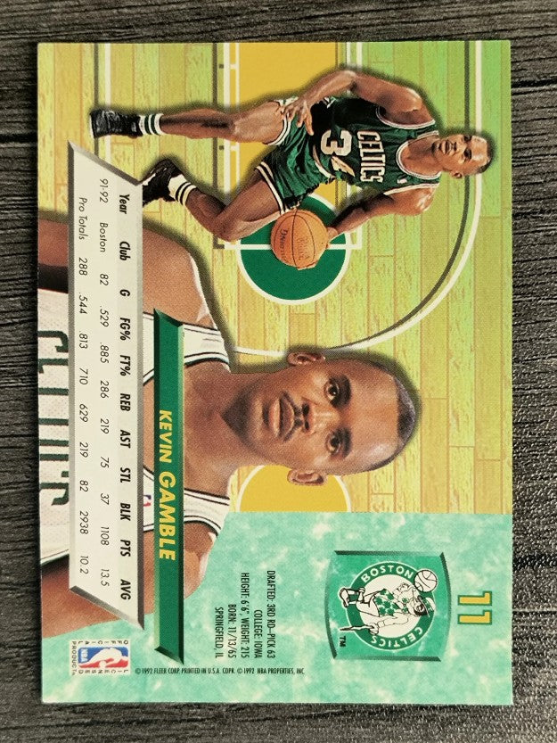 1992-93 Ultra #11 Kevin Gamble