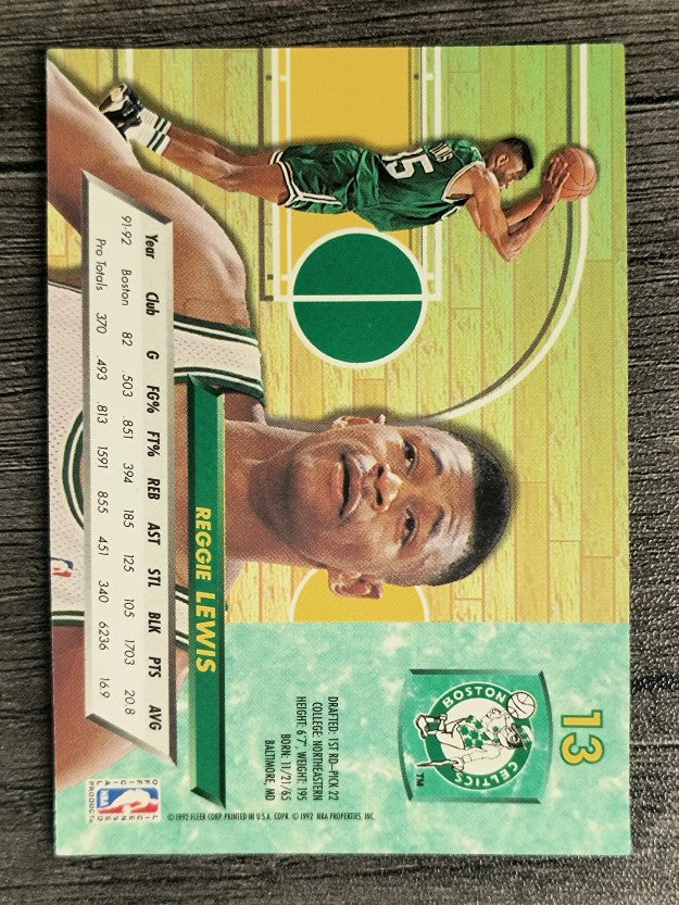 1992-93 Ultra #13 Reggie Lewis