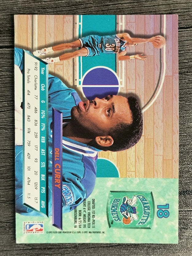 1992-93 Ultra #18 Dell Curry