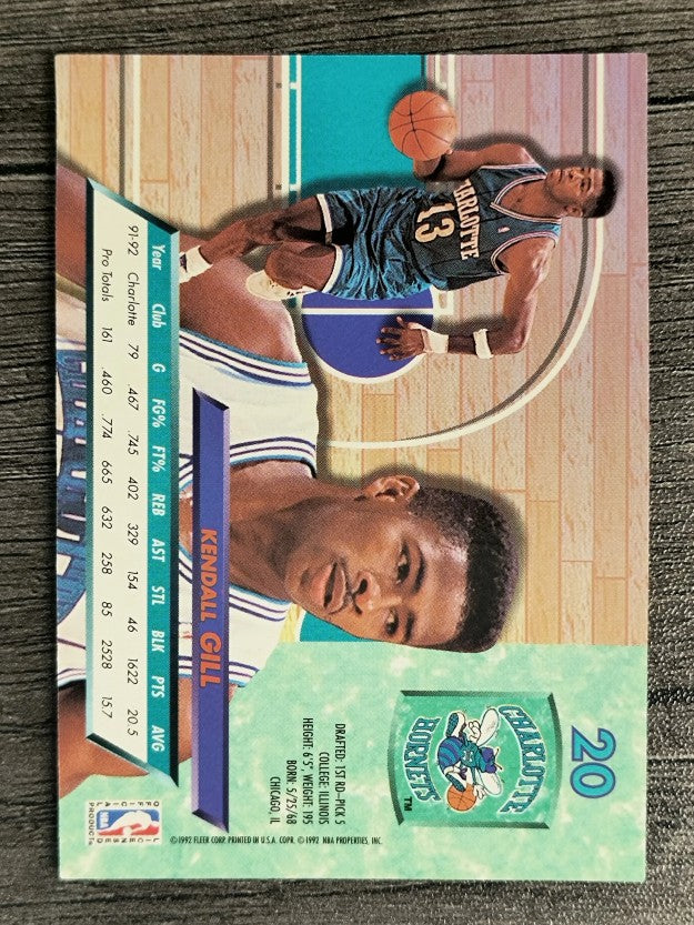 1992-93 Ultra #20 Kendall Gill