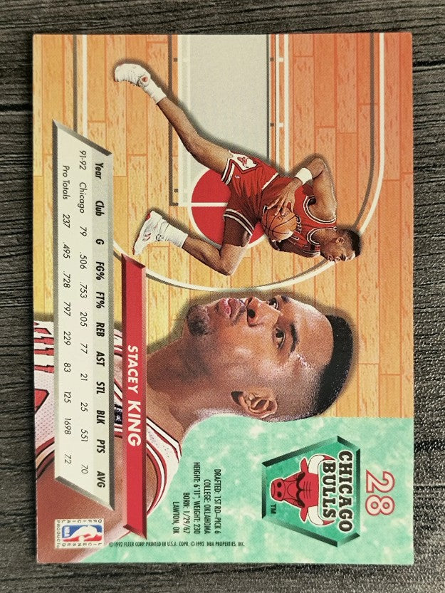 1992-93 Ultra #28 Stacey King